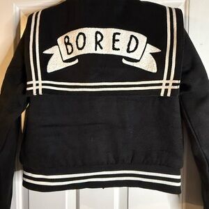 LAZY OAF Bored RARE Short Bomber-Jacket in Nautical Style